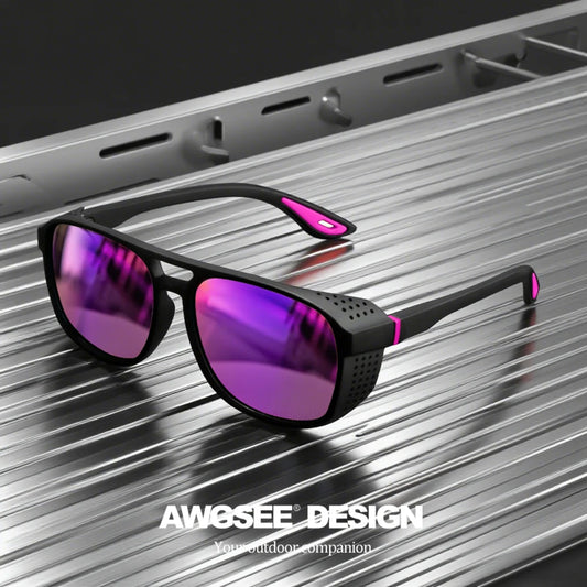 Professional Sports Sunglasses - Polarized Windproof UV400 for Cycling Running Outdoor Enthusiasts UV400